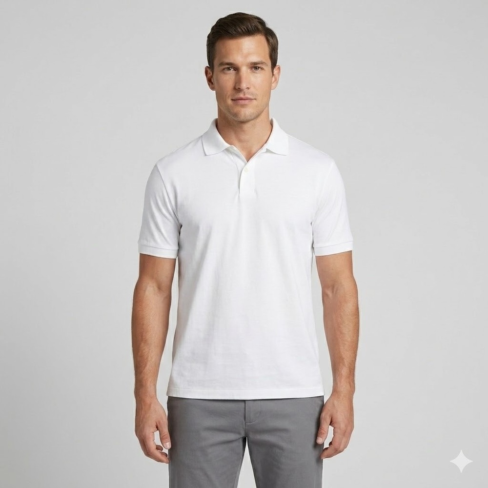 Polo Golf Ralph Lauren Pima Cotton Polo Shirt Large White